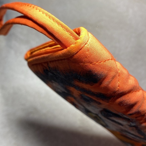 SOLD Hand-Painted Tiger’s Eye Quilted Wallet ‘Staring Contest’ - Picture 11 of 15